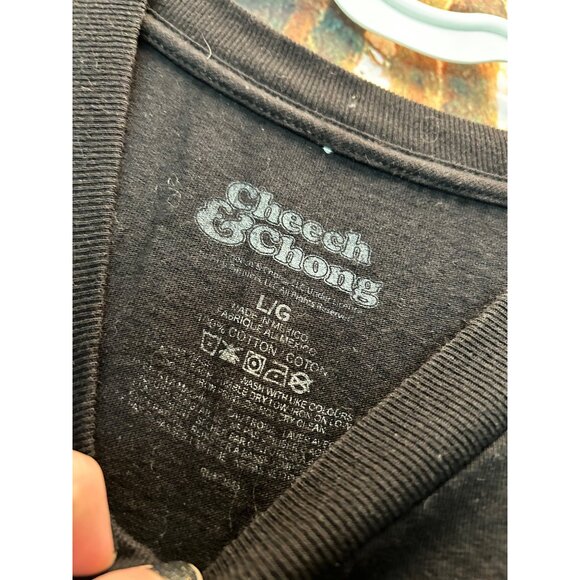 CHEECH &CHONG T-shirt SIZE LARGE Black - Picture 2 of 3